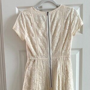 BCBGMaxAzria Cream Lace dress